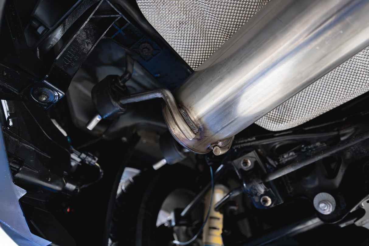 MBRP axle-back exhaust system 2.5 inch single rear exit aluminized steel