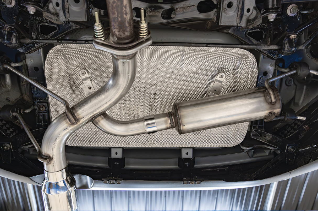 MBRP axle-back exhaust system 2.5 inch single rear exit aluminized steel