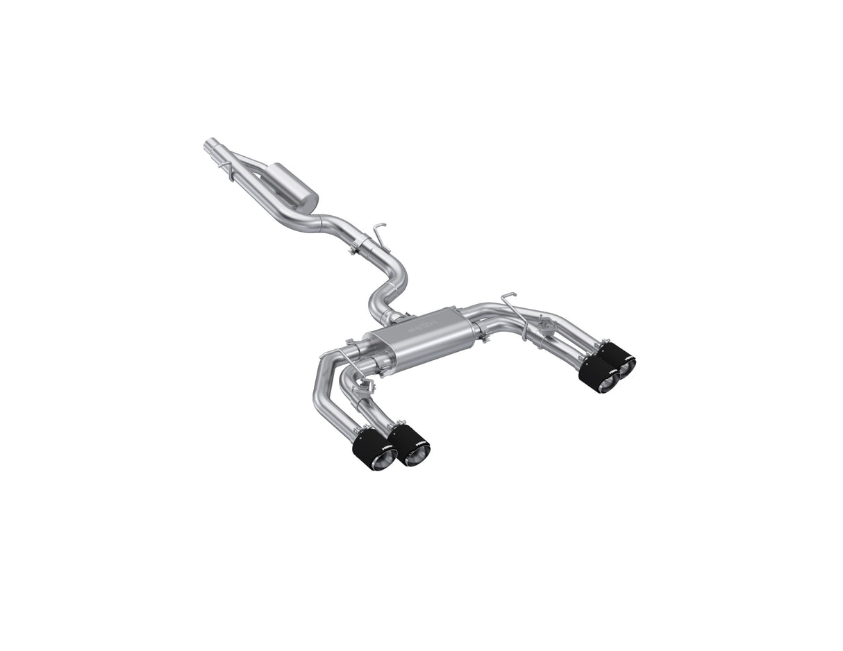 MBRP cat-back exhaust system fits 2022-2024 Audi 3 inch Armor Pro Series T304 stainless steel carbon fiber tip S46193CF