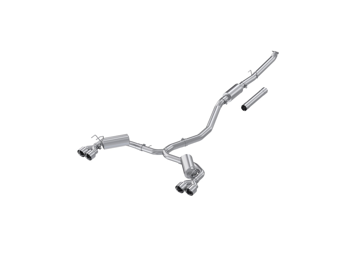 MBRP cat-back exhaust system fits 2022-2024 Honda 2.5 inch dual split rear exit aluminized steel S4906AL