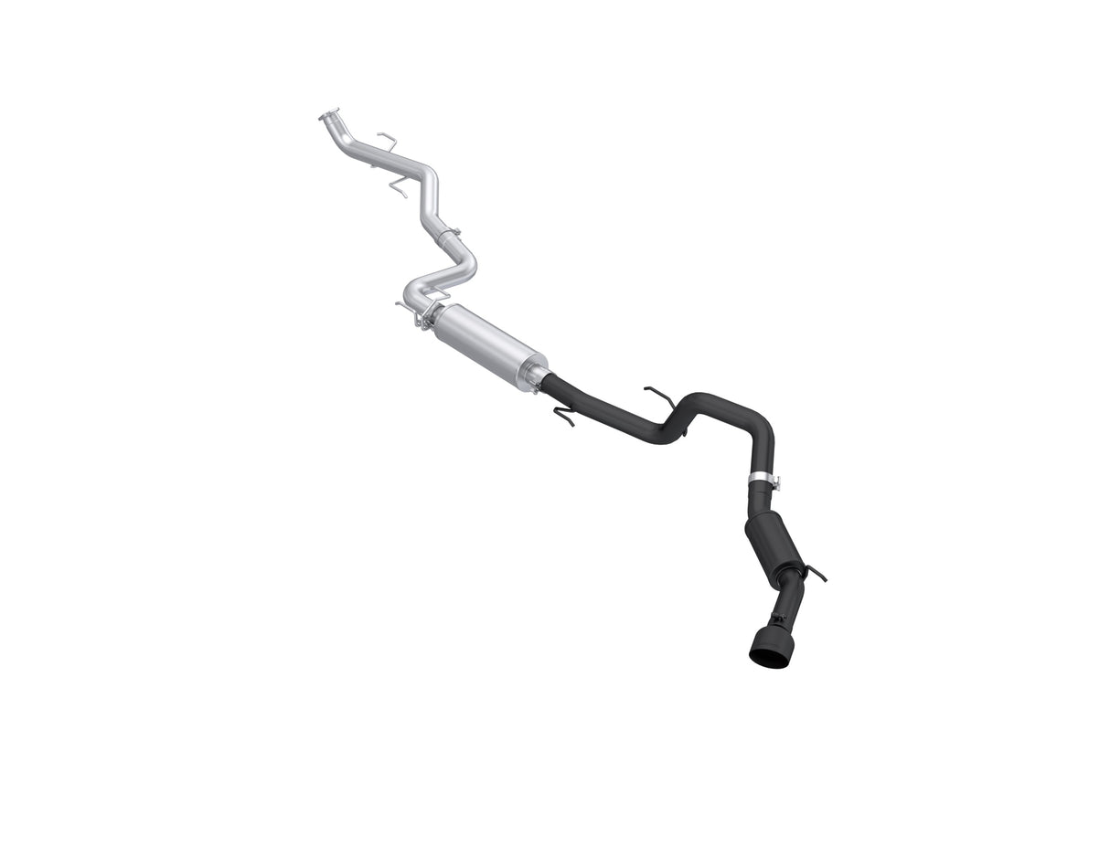 MBRP cat-back exhaust system fits Toyota Tacoma 3 inch single side exit aluminized steel S5323BLK