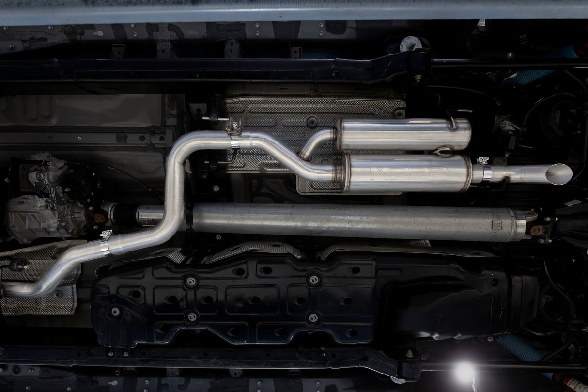 MBRP cat-back exhaust system fits 2024-2025 Toyota Tacoma 3 inch aluminized steel