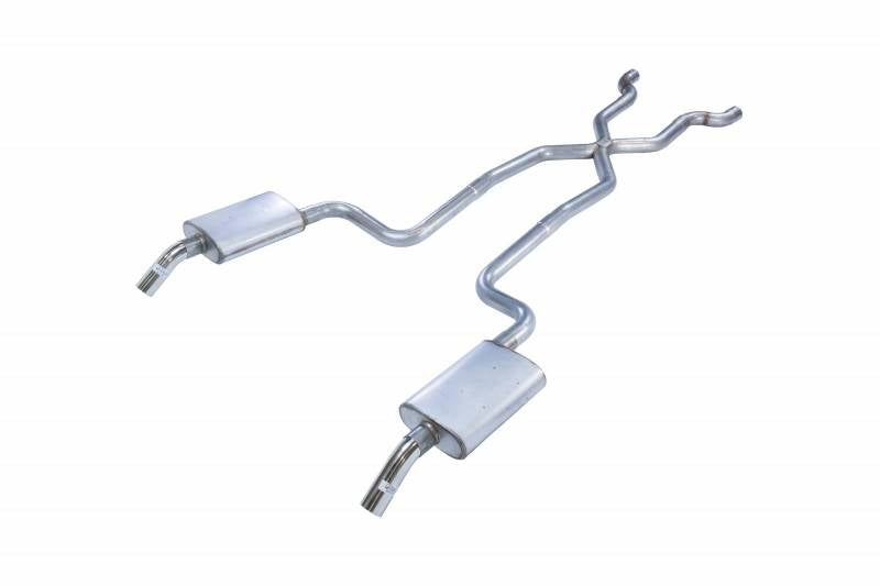 1974 Corvette C3 2.5 Inch Crossmember Back Exhaust Kit With X-Pipe