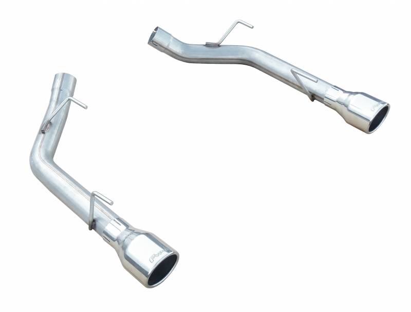 Pypes axle-back exhaust system fits 2005-2010 Ford Mustang 2.5 inch split rear exit dual exit 304 stainless steel mandrel bent SFM62SS