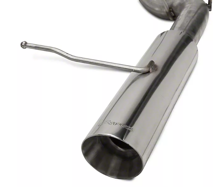 Pypes Pype Bomb axle-back exhaust system fits 2011-2014 Ford Mustang 2.5 inch split rear exit 304 stainless steel mandrel bent