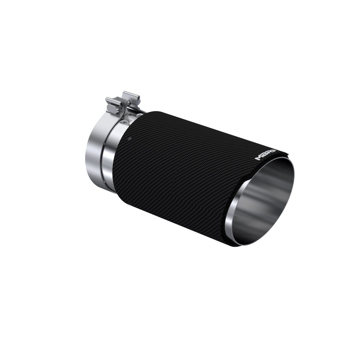 Universal Carbon Fiber Tip 6in OD/5in Inlet/12in L - Angle Cut Tip