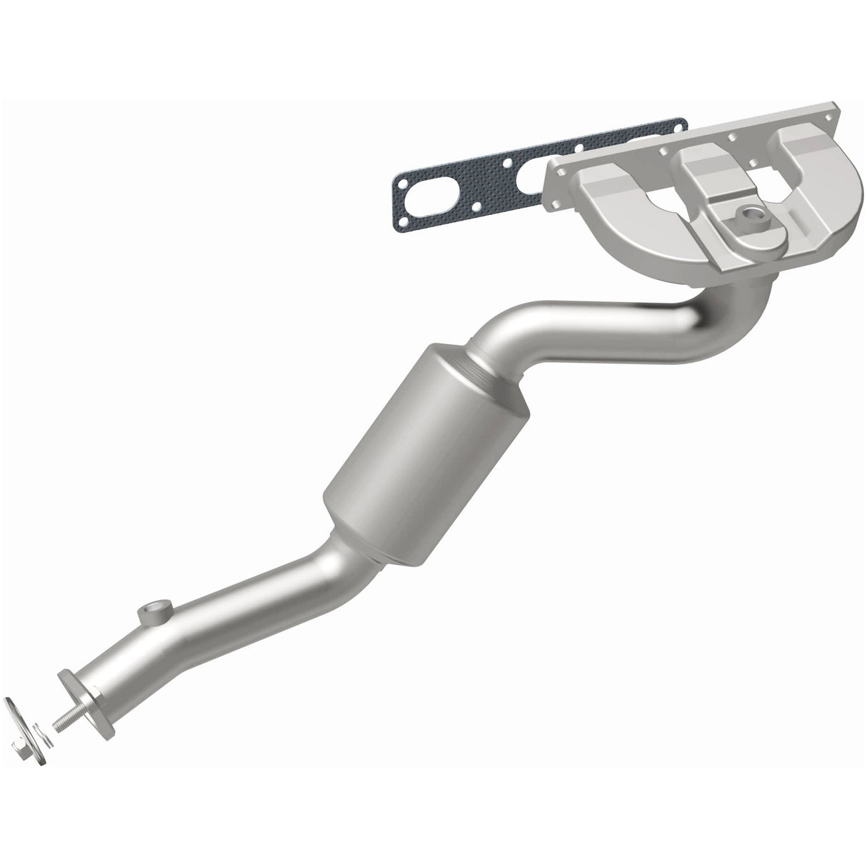 Catalytic Converter with Integrated Exhaust Manifold for HM Grade Federal / EPA Compliant Direct-Fit Manifold Catalytic