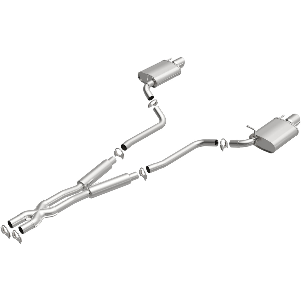2010-2014 Cadillac CTS Direct-Fit Replacement Exhaust System 106-0863 aluminized steel