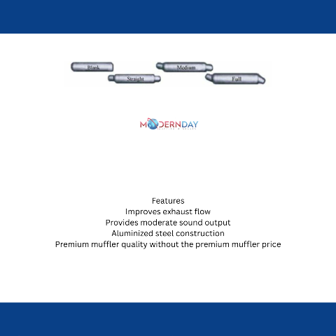 Jones Exhaust A3012S Glasspack Muffler Straight 1-3/4 Inlet & Outlet