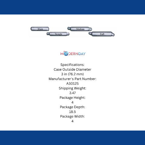Jones Exhaust A3012S Glasspack Muffler Straight 1-3/4 Inlet & Outlet
