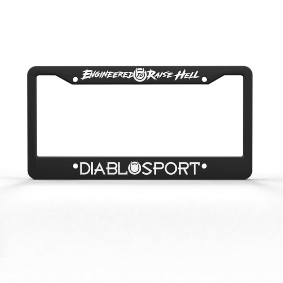 Diablo Sport License Plate Frame Durable plastic license plate frame black