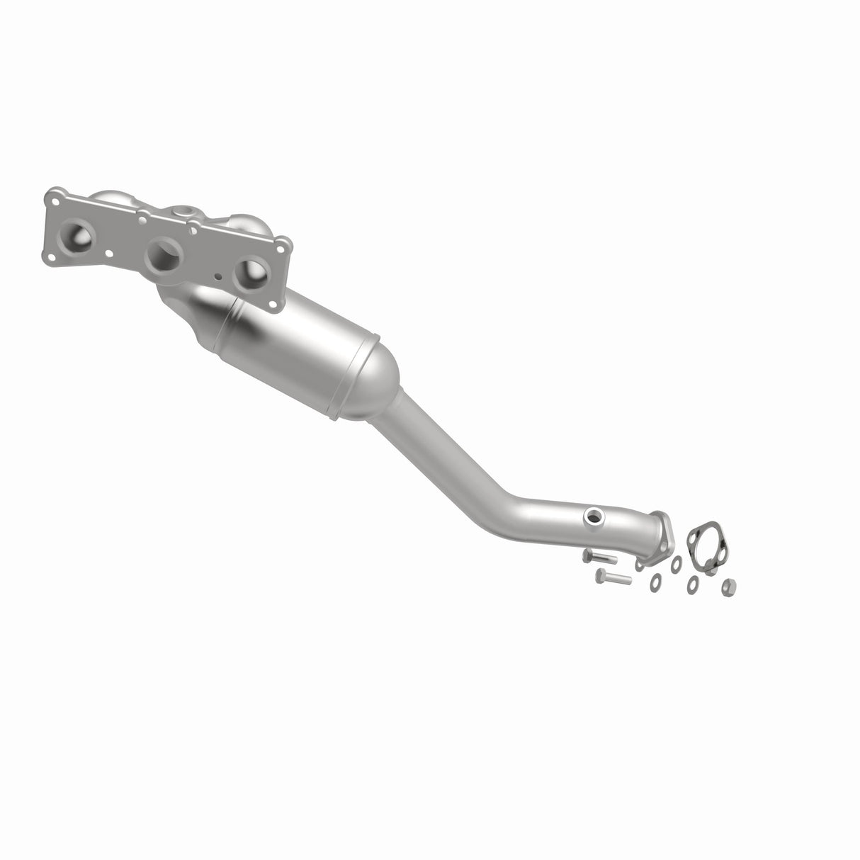 Catalytic Converter with Integrated Exhaust Manifold for HM Grade Federal / EPA Compliant Direct-Fit Manifold Catalytic