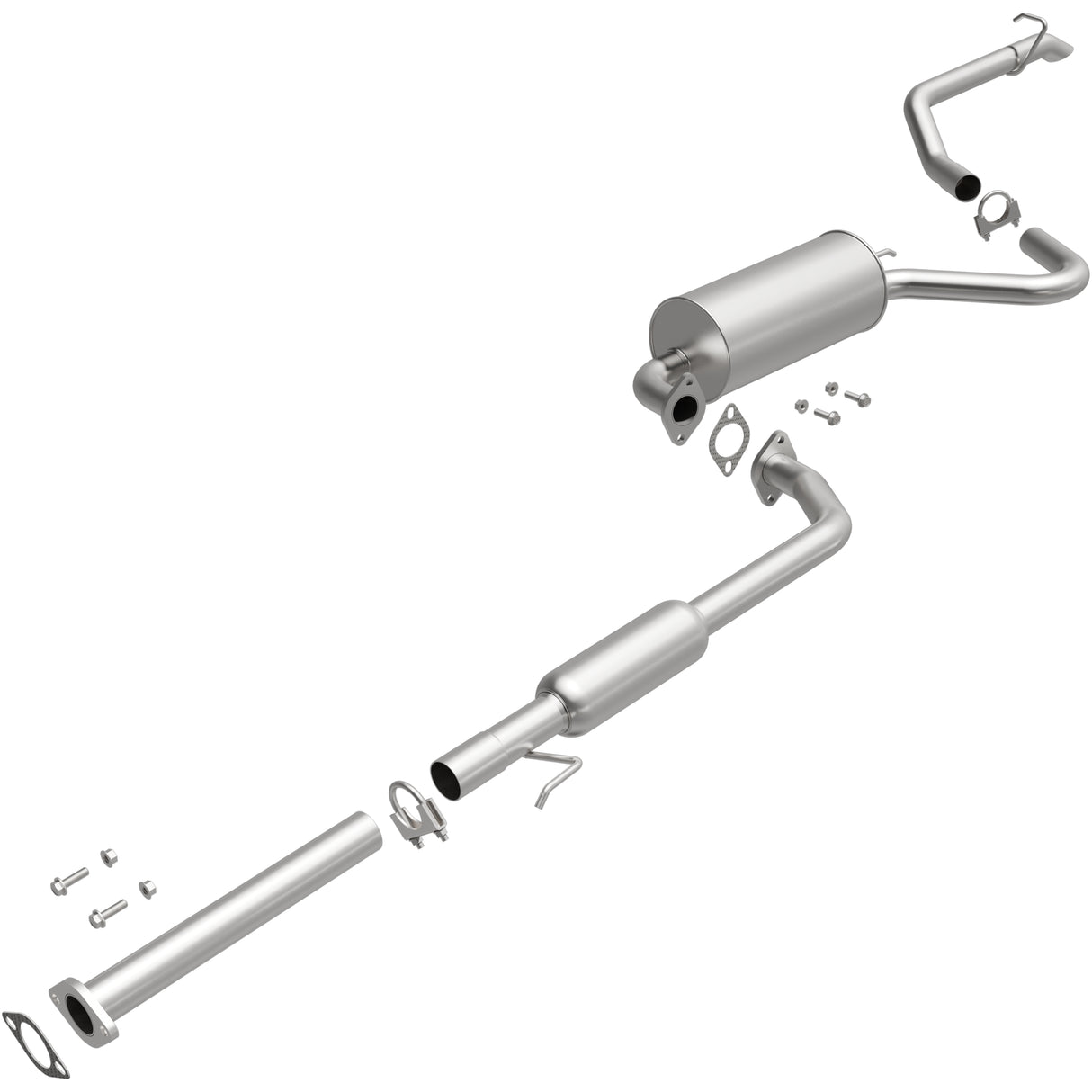 2007-2012 Hyundai Elantra Direct-Fit Replacement Exhaust System 106-0798 aluminized steel