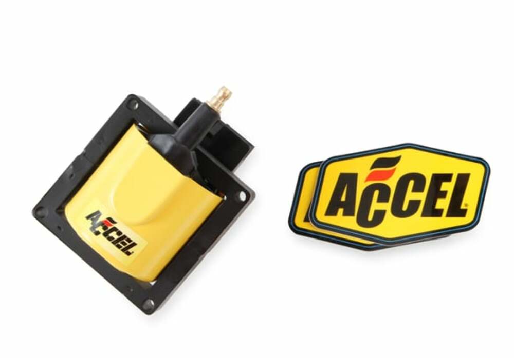 Ignition Coil for 1984-1998 Ford Mustang V8 yellow