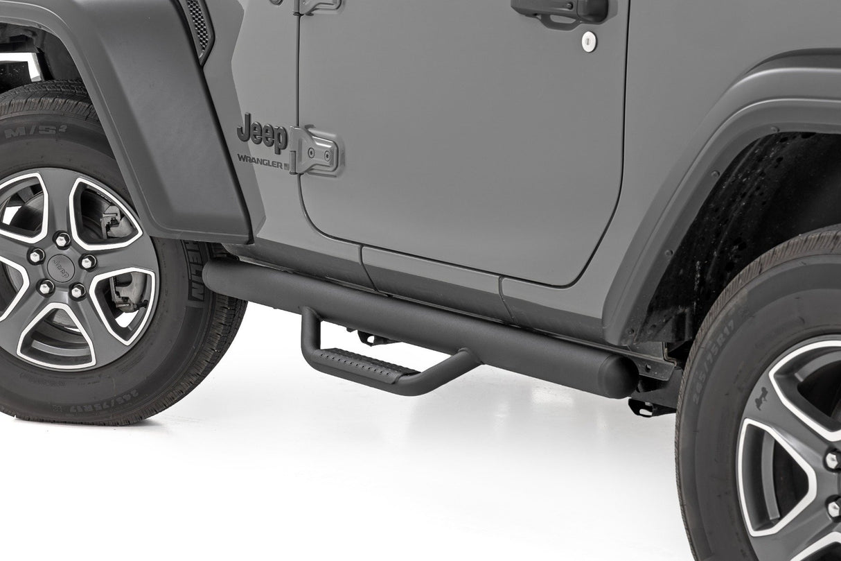 Nerf Steps - Full Length - 2 Door - Jeep Wrangler JL 4WD (2018-2025)