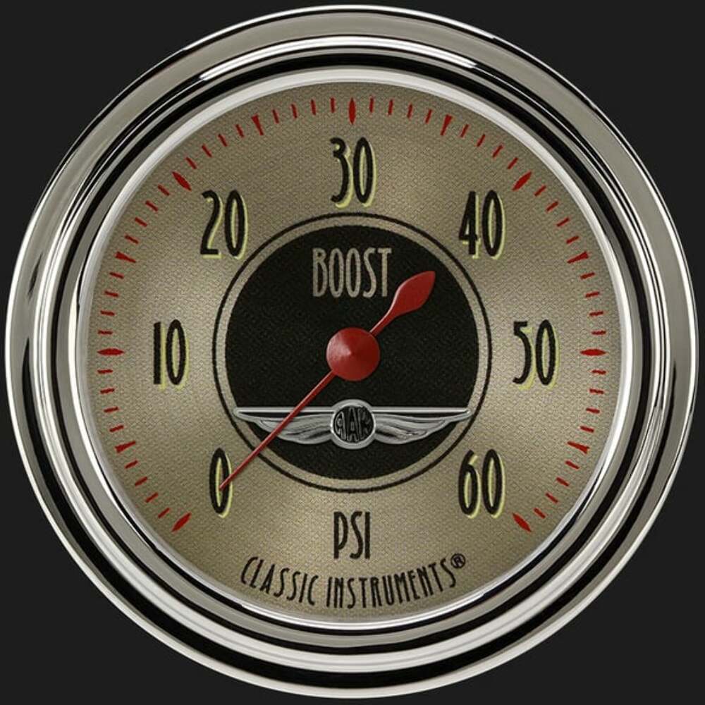 t All American Nickel 2 5/8" Boost Gauge, 60 psi AN343SLC Classic Instruments