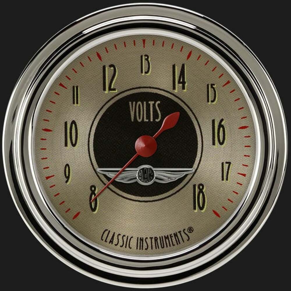 All American Nickel 2 5/8" Voltage Gauge AN330SLC