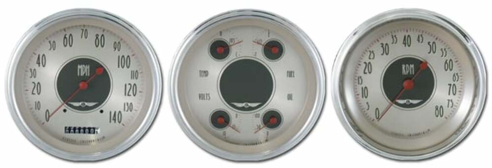 Classic Instruments analog dash gauge set