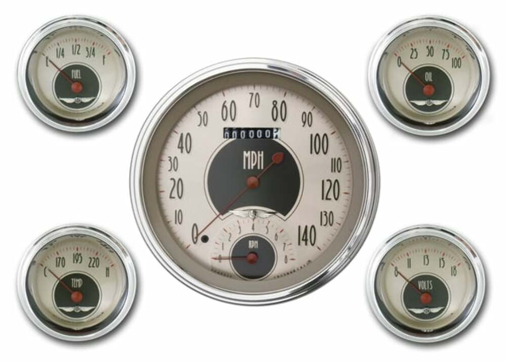 Classic Instruments analog dash gauge set