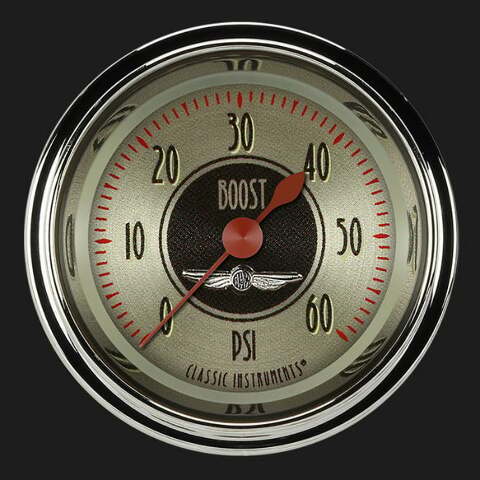 All American Nickel 2 1/8" Boost Gauge, 60 psi AN143SHC