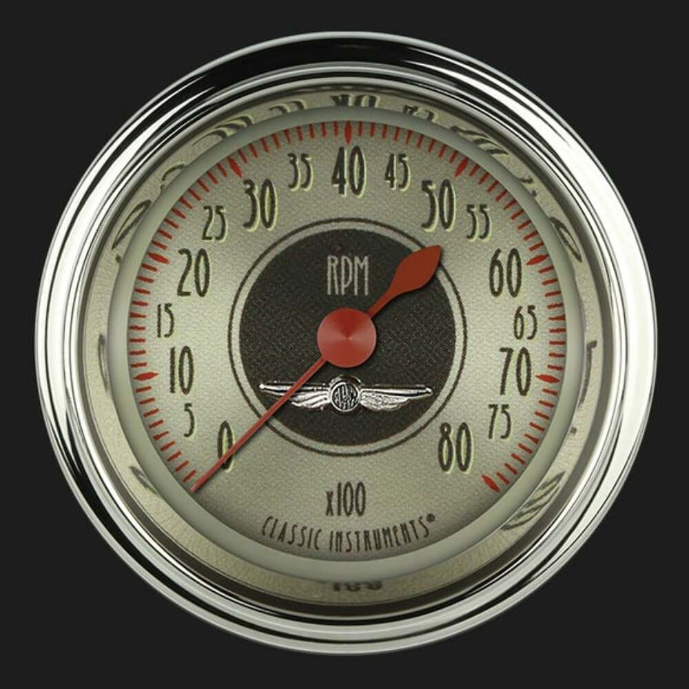All American Nickel 2 1/8" Tachometer AN183SHC
