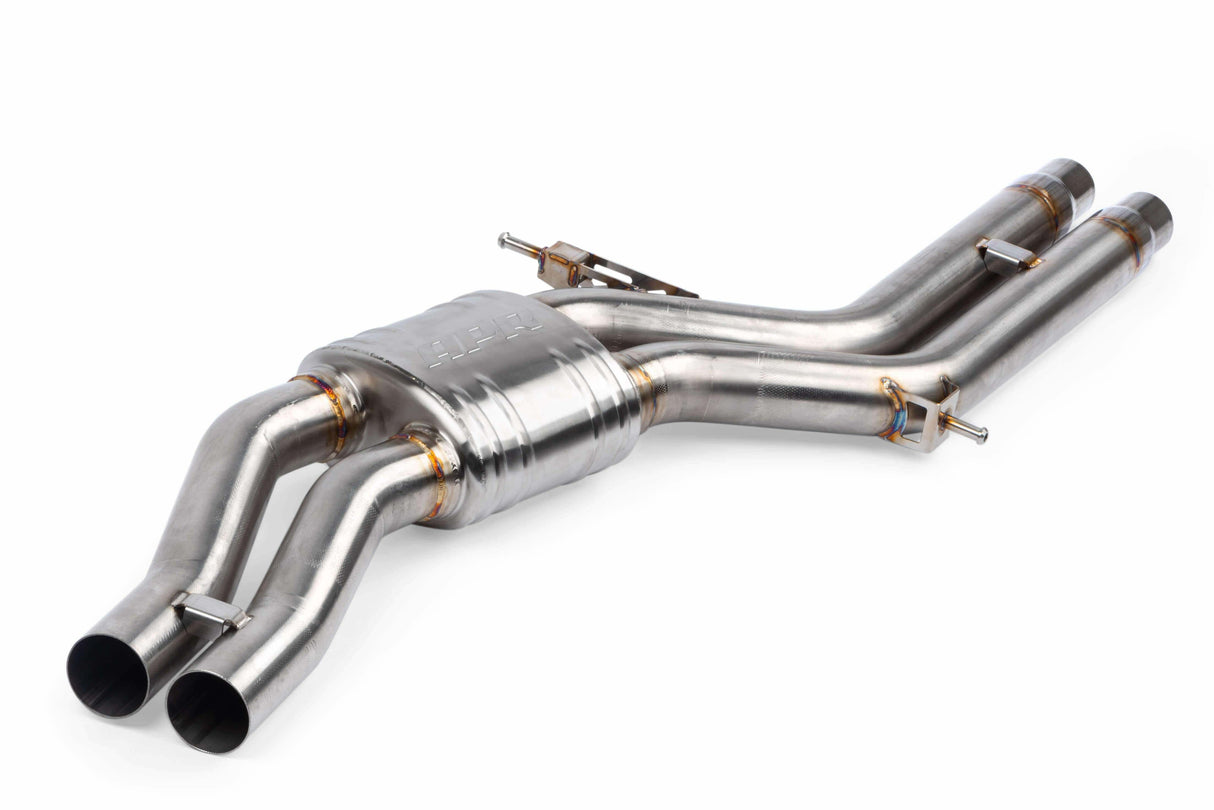 Catback Exhaust System Center Muffler - 4.0 TFSI - C7 for Audi stainless steel