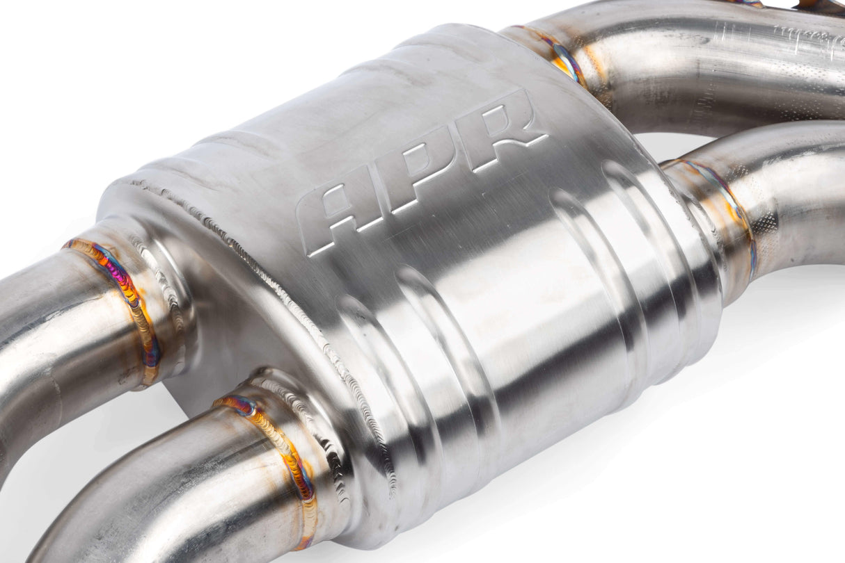 Catback Exhaust System Center Muffler - 4.0 TFSI - C7 for Audi stainless steel
