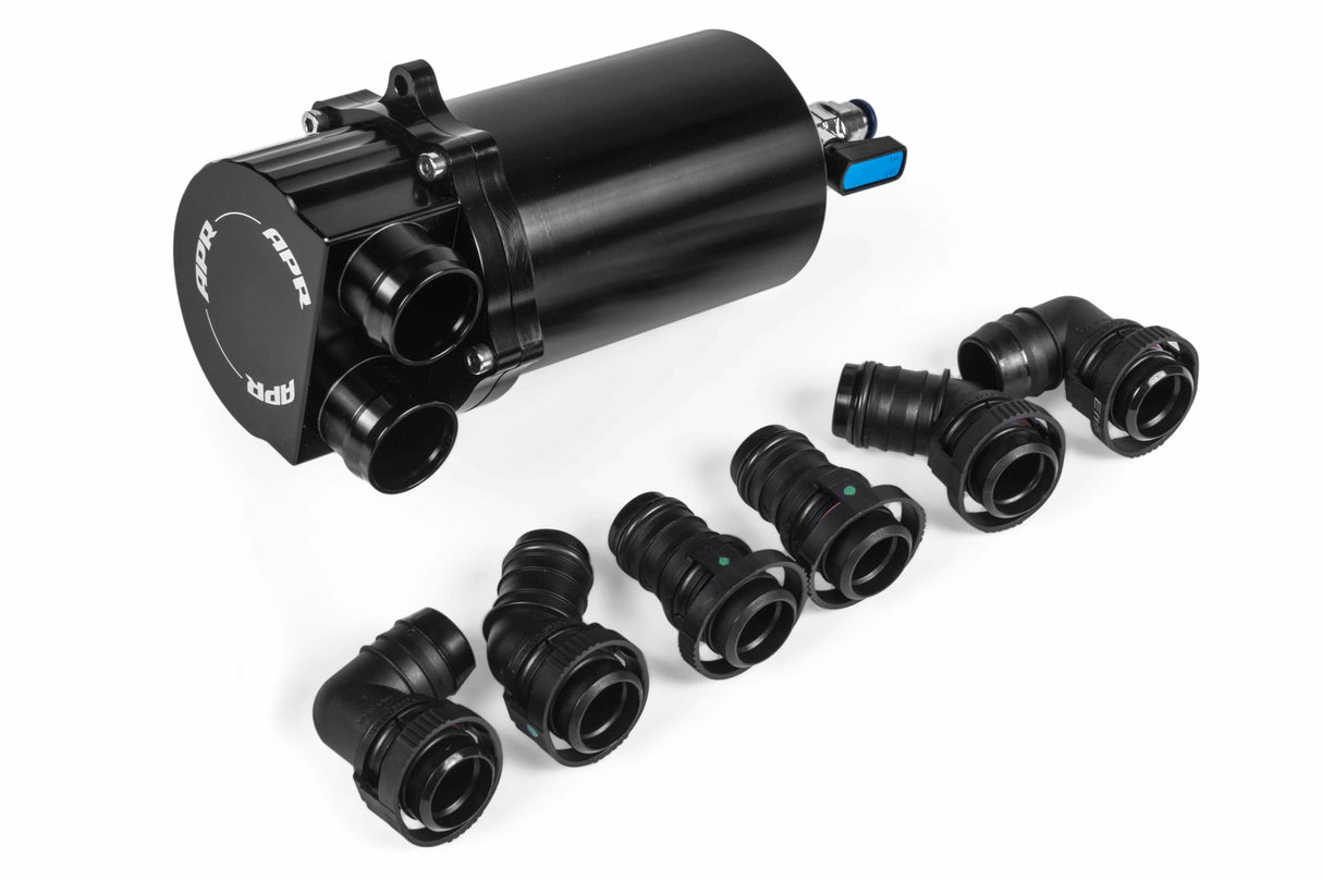 APR Catch Can - Universal (Can and Fittings Only) aluminum black anodized