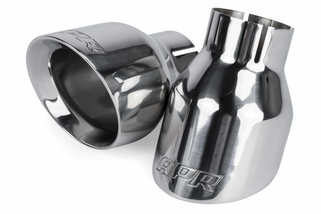 Double-Walled 4 Slash-Cut Tips (Polished) - Set of 2 stainless steel polished