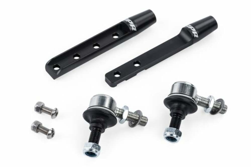Roll-Control Front Stabilizer Bar End Links (Ball Joint) for Audi and VW aluminum polished