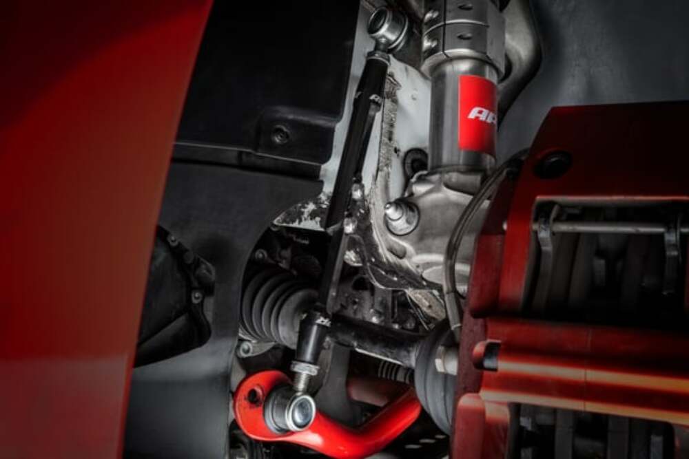 Roll-Control Front Stabilizer Bar End Links (Ball Joint) for Audi and VW aluminum polished