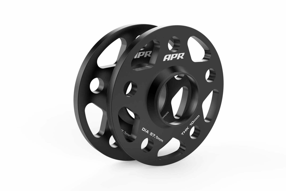 Spacers (Set of 2) - 57.1mm CB - 10mm Thick aluminum black