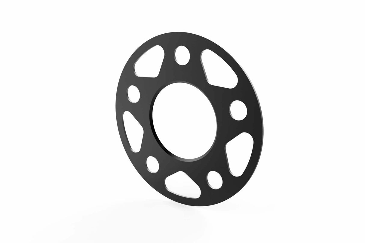 Spacers (Set of 2) - 57.1mm CB - 2mm Thick aluminum black