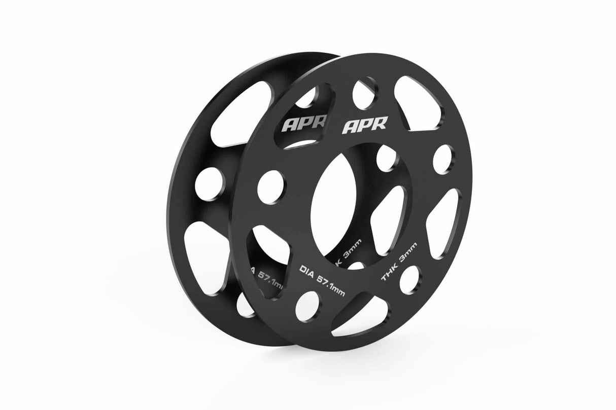 Spacers (Set of 2) - 57.1mm CB - 3mm Thick aluminum black