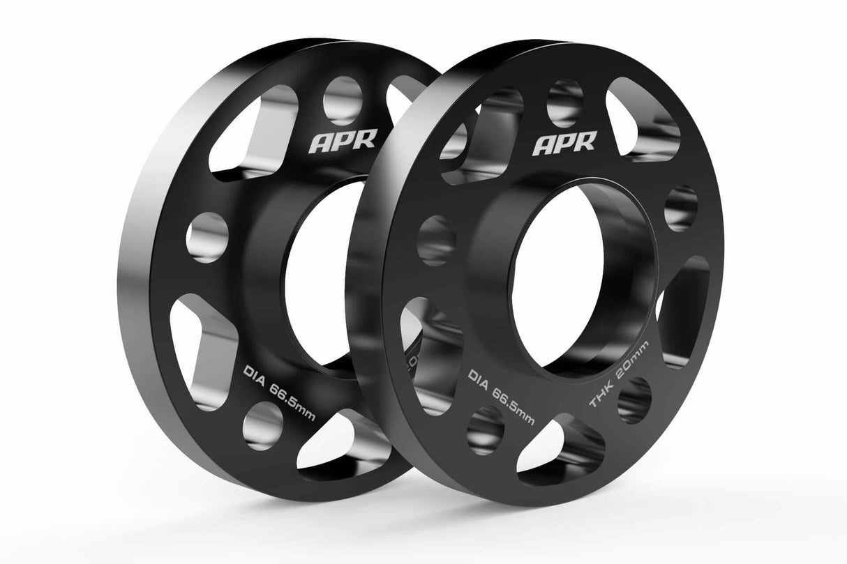 Spacers (Set of 2) - 66.5mm CB - 20mm Thick aluminum black