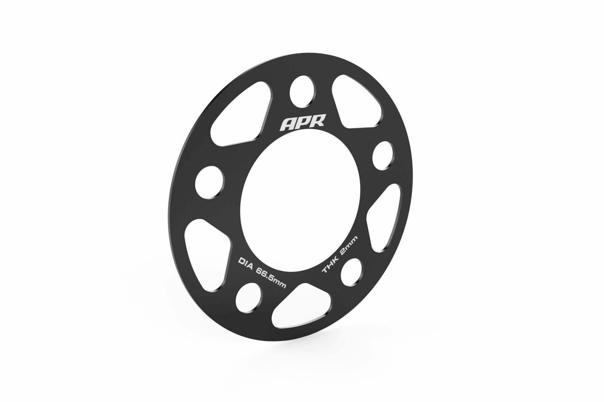 Spacers (Set of 2) - 66.5mm CB - 2mm Thick aluminum black