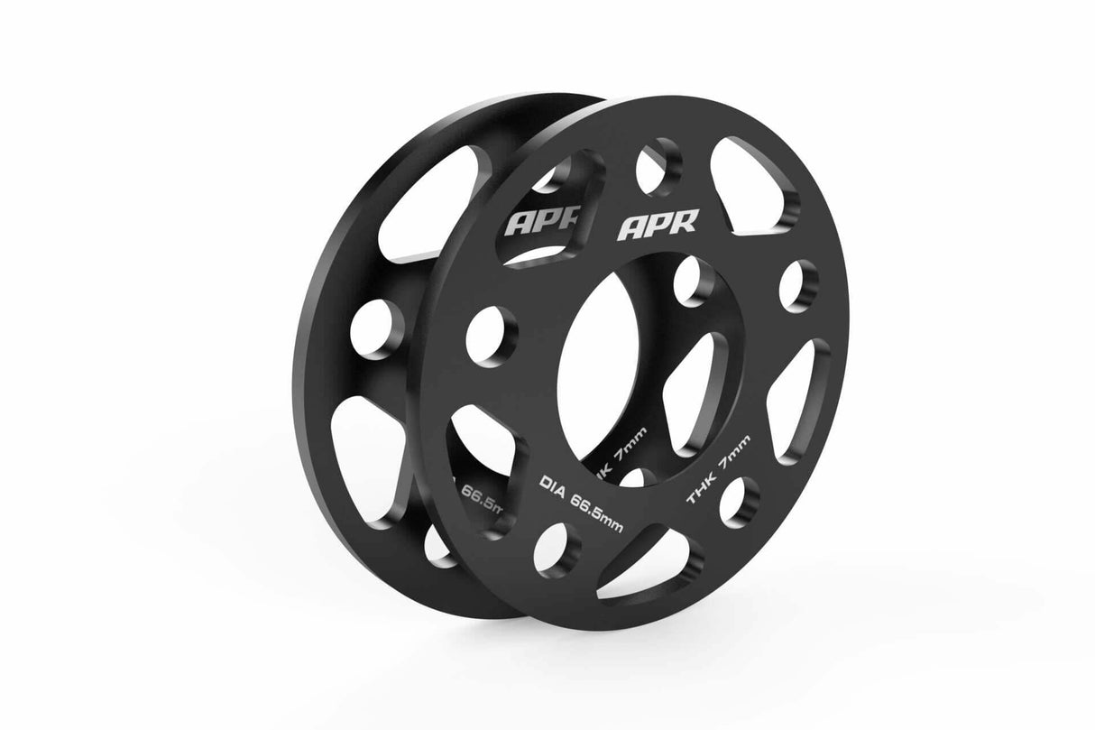 Spacers (Set of 2) - 66.5mm CB - 7mm Thick aluminum black
