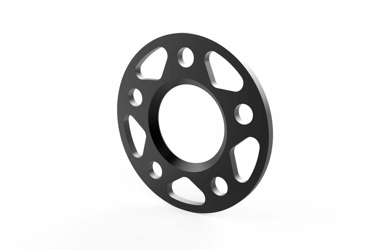 Spacers (Set of 2) - 66.5mm CB - 7mm Thick aluminum black