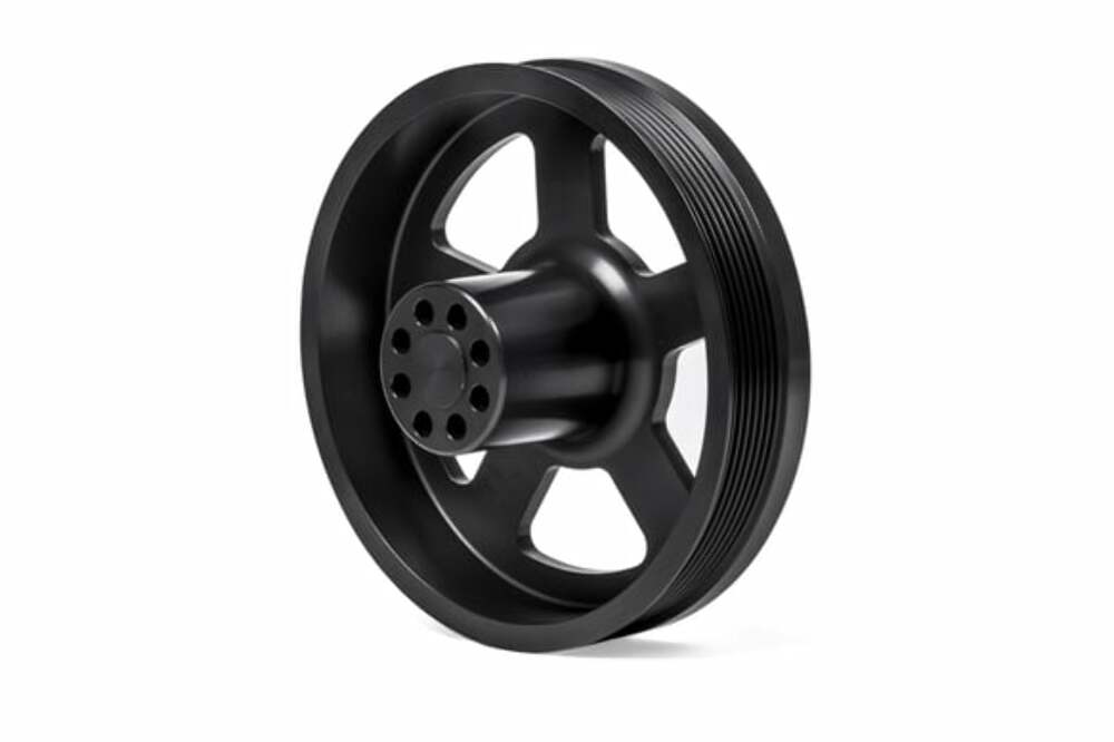 Supercharger Crank Pulley - 3.0 TFSI billet aluminum black