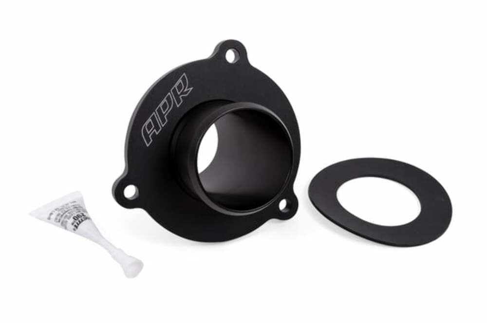 Turbo Muffler Delete for Audi and VW billet aluminum black