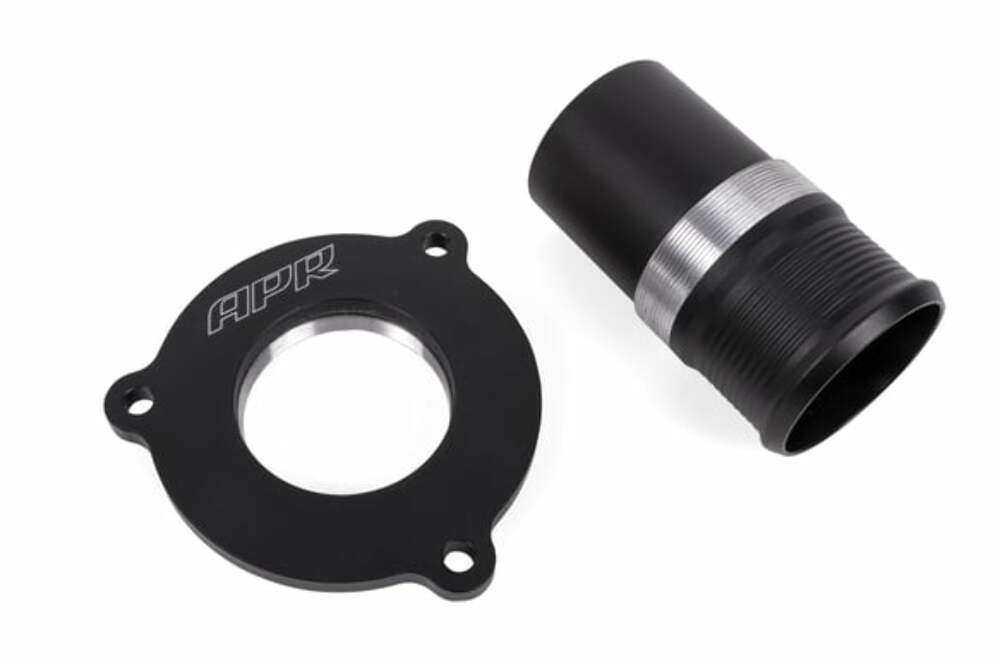 Turbo Muffler Delete for Audi and VW billet aluminum black