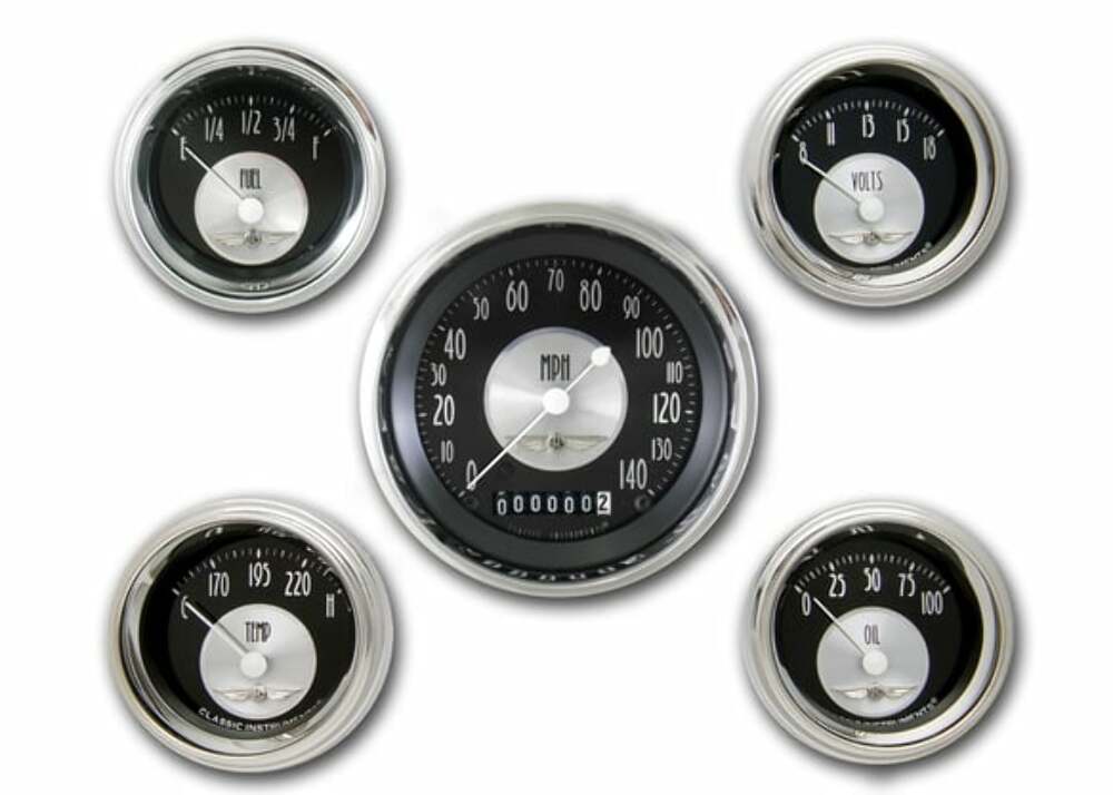 Classic Instruments analog dash gauge set