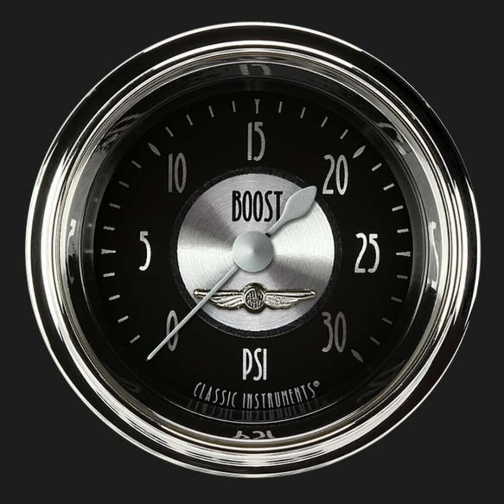All American Tradition 2 1/8" Boost Gauge, 30 psi AT142SHC