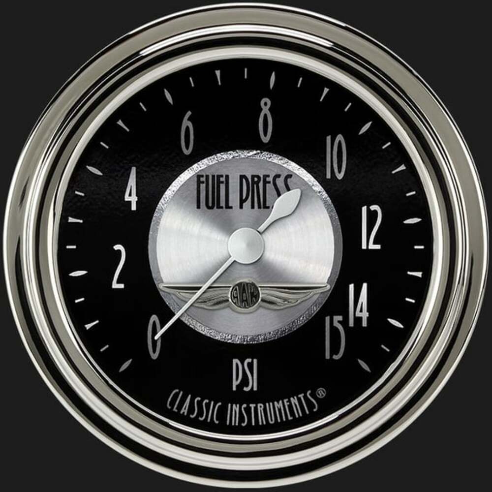 All American Tradition 2 5/8" Fuel Pressure Gauge, 15 psi AT345SLC