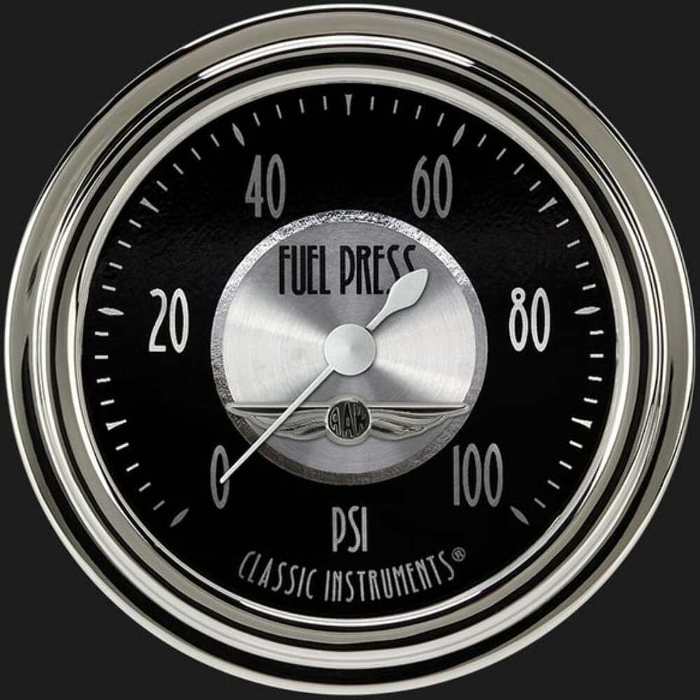 All American Tradition 2 5/8" Fuel Pressure Gauge, 100 psi AT346SLC