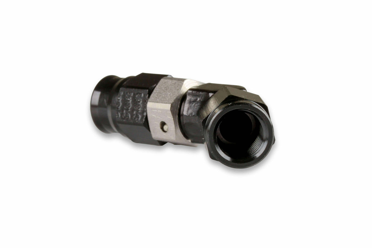 Adj. Low Profile 45 Degree Speed-Seal Hose End, -3 Hose Size - AT604533ERL AN fitting