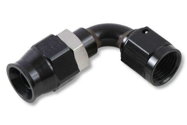 Adj. Tube 90 Degree Speed-Seal Hose End-8 Hose Size,8 Nut Size-AT609238ERL AN fitting