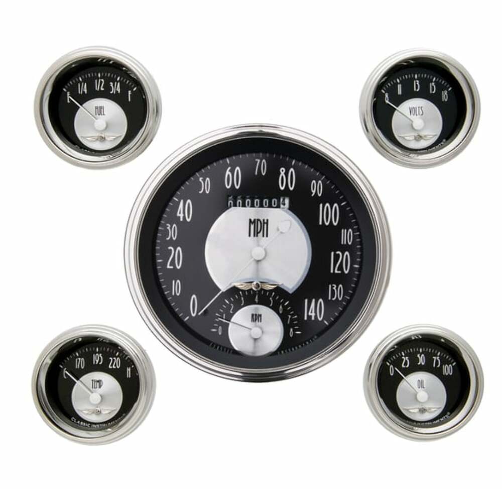 Classic Instruments analog dash gauge set