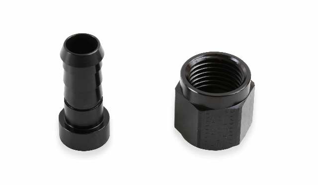 Auto-Crimp Hose End - Straight - Size -10 - Black - AT700110ERL AN fitting