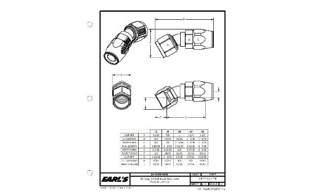 Earls Swivel-Seal® Hose End - AT803108ERL